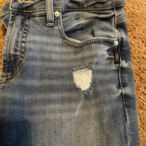 Women’s Silver Avery skinny high rise jeans 30/27 - Picture 7 of 13